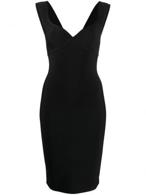 Μίντι φόρεμα Herve L. Leroux μαύρο