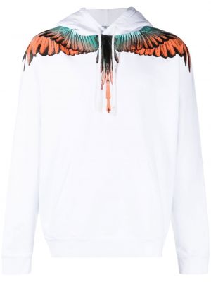 Hoodie aus baumwoll mit print Marcelo Burlon County Of Milan weiß