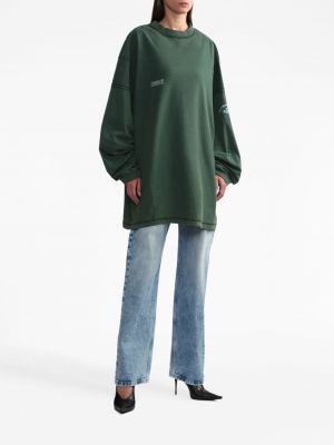 Sweter bawełniany Vetements zielony