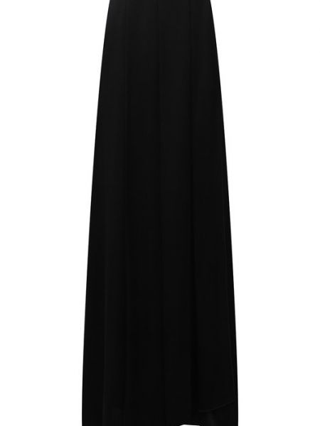 Шелковая юбка Giorgio Armani черная