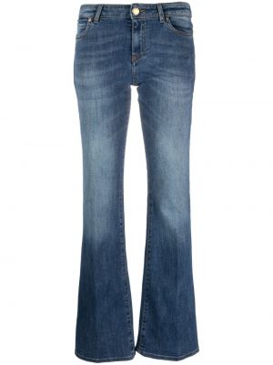 Zvonové džíny s nízkým pasem Pinko modré