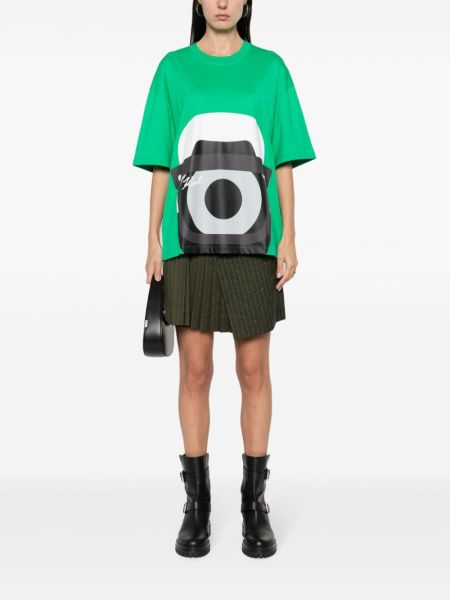 T-krekls ar apdruku Karl Lagerfeld zaļš