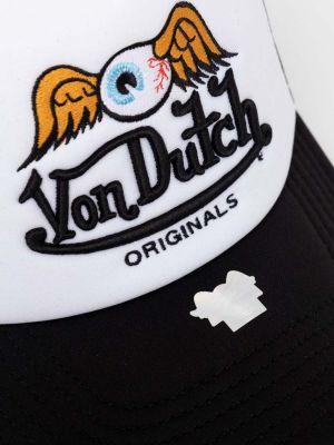 Біла кепка з аплікацією Von Dutch