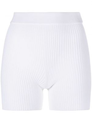 Pantaloni scurți tricotate Cecilie Bahnsen alb