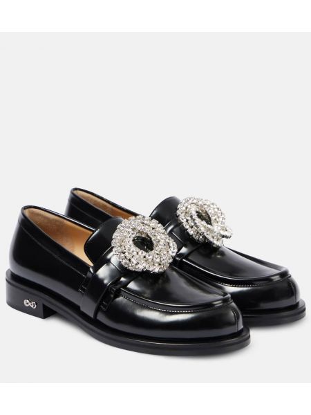 Læder loafers Mach & Mach sort