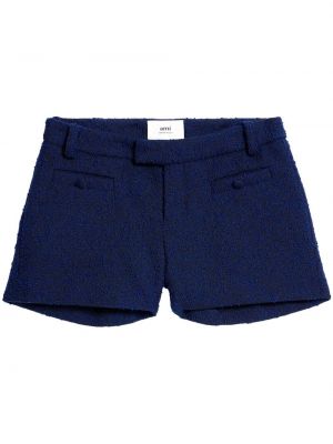 Shorts en tweed Ami Paris bleu