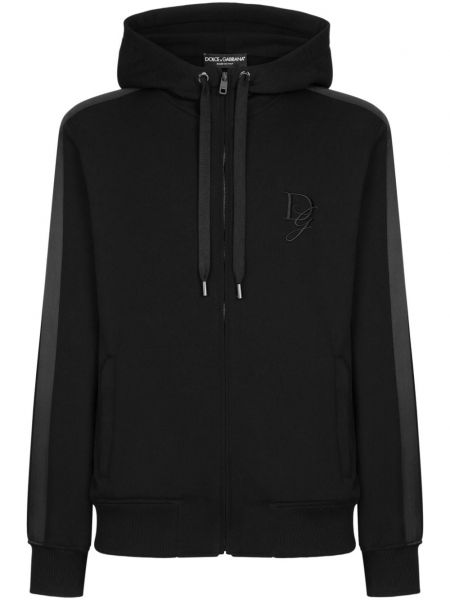 Işlemeli hoodie Dolce & Gabbana siyah