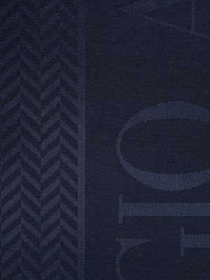 Schal mit print Giorgio Armani blau