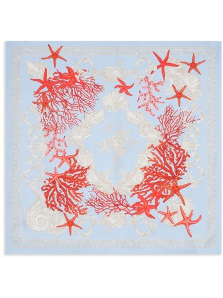 Fular de mătase cu imagine cu stele Versace