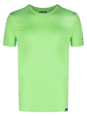 T-shirt con stampa Dsquared2 verde