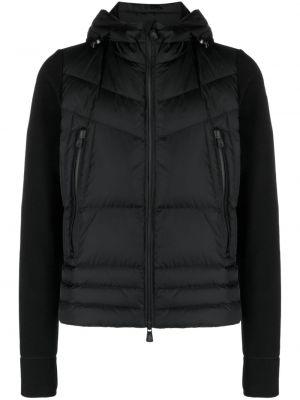 Páperová bunda na zips Moncler Grenoble čierna