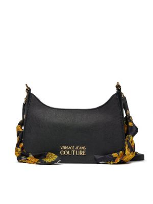 Nylonowa torba na ramię na zamek Versace Jeans Couture czarna