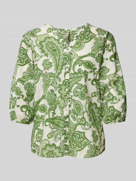 Bluzka z wzorem paisley Soyaconcept zielona