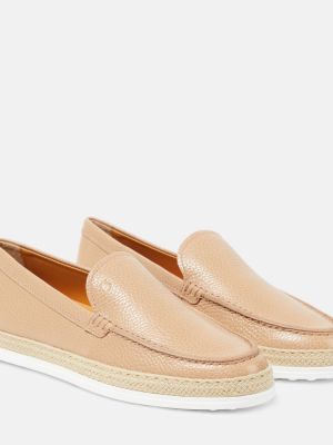Loafers di pelle Tod's rosa