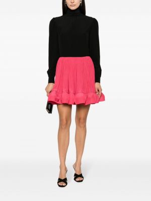 Mini sukně s volány Lanvin růžové