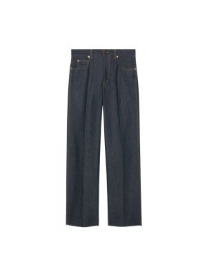 Proste jeansy relaxed fit Gucci niebieskie