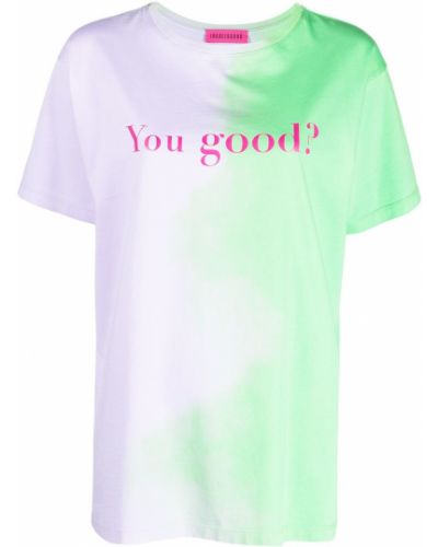 Camiseta con estampado tie dye Ireneisgood verde