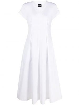 Rochie midi plisată Aspesi alb