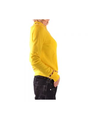 Jersey de tela jersey de cuello redondo Givenchy amarillo