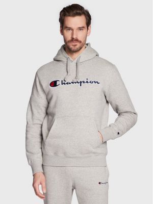 Hímzett pulóver Champion szürke