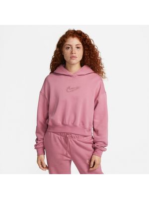 Sudadera con capucha de tejido fleece Nike rosa