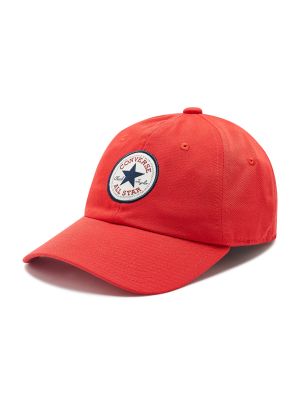 Kepurė su snapeliu Converse raudona