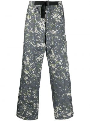 Pantalon droit à imprimé à motifs abstraits A-cold-wall* gris
