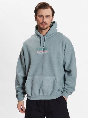 Relaxed суичър с качулка Bdg Urban Outfitters синьо