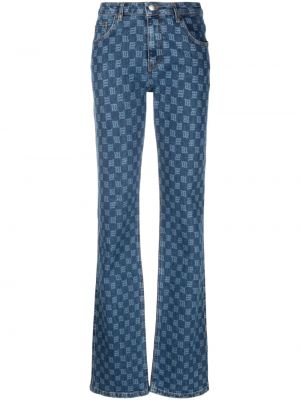 Bootcut jeans mit print ausgestellt Misbhv blau