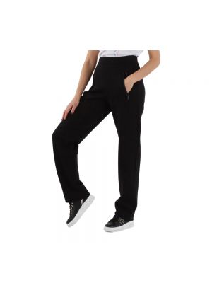 Pantalones de chándal de algodón Emporio Armani negro