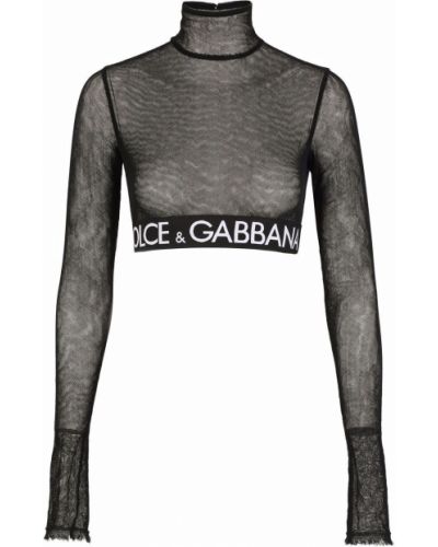 Top de malla Dolce & Gabbana negro