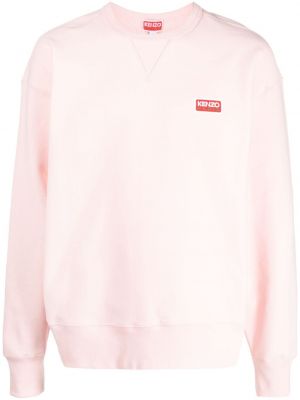 Raštuotas medvilninis džemperis Kenzo rožinė
