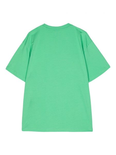 Bavlněné tričko s potiskem Charles Jeffrey Loverboy zelené