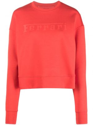 Jersey sweatshirt mit print Ferrari pink