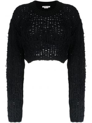 Dzianinowy sweter Alessandro Vigilante czarny