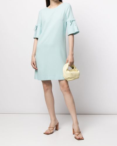 Mini vestido con lazo Jane azul