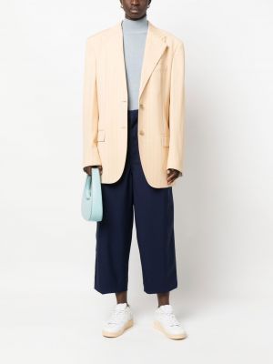 Kalhoty relaxed fit Marni modré