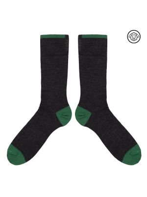 Κάλτσες από μαλλί merino Woox μαύρο