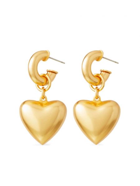 Szív mintás fülbevaló Roxanne Assoulin aranyszínű