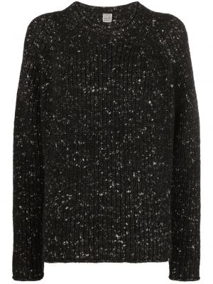 Oversize пуловер Toteme черно