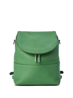 Leder rucksack mit taschen Shinola grün