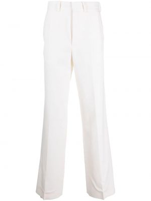 Vlnené rovné nohavice Casablanca biela