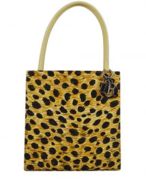 Nákupná taška s potlačou s leopardím vzorom Christian Dior