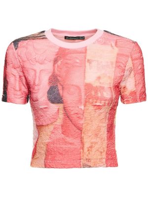 Bavlnené tričko Andersson Bell ružová