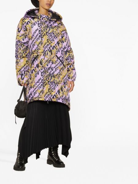 Mantel mit print Versace Jeans Couture lila