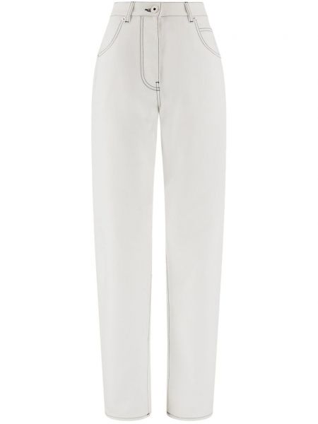 Jeans large Ferragamo blanc