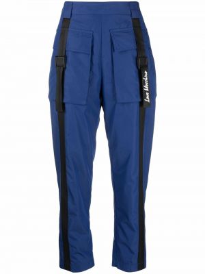 Pantalon cargo avec poches Love Moschino bleu