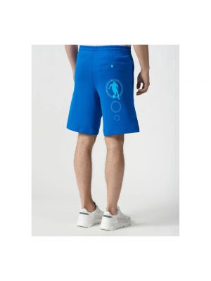 Pantalones cortos de algodón Bikkembergs azul
