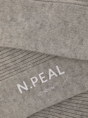 Chaussettes en tricot N.peal gris