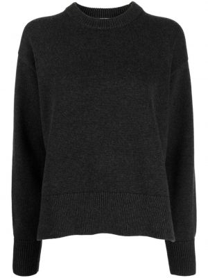 Плетен пуловер с кръгло деколте Studio Nicholson сиво